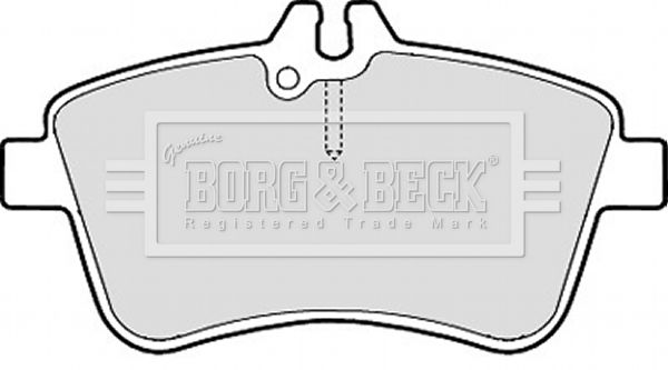 BORG & BECK Комплект тормозных колодок, дисковый тормоз BBP2145